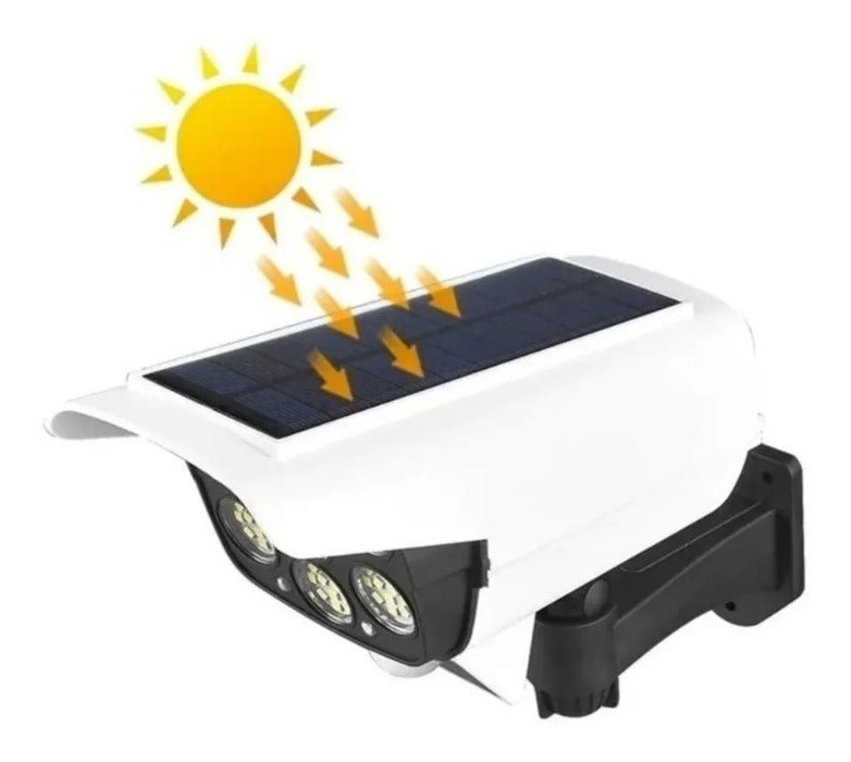 FOCO LED SOLAR TIPO CAMARA