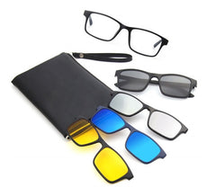 Gafas 5 En 1 Intercambiables + Filtros 400uv